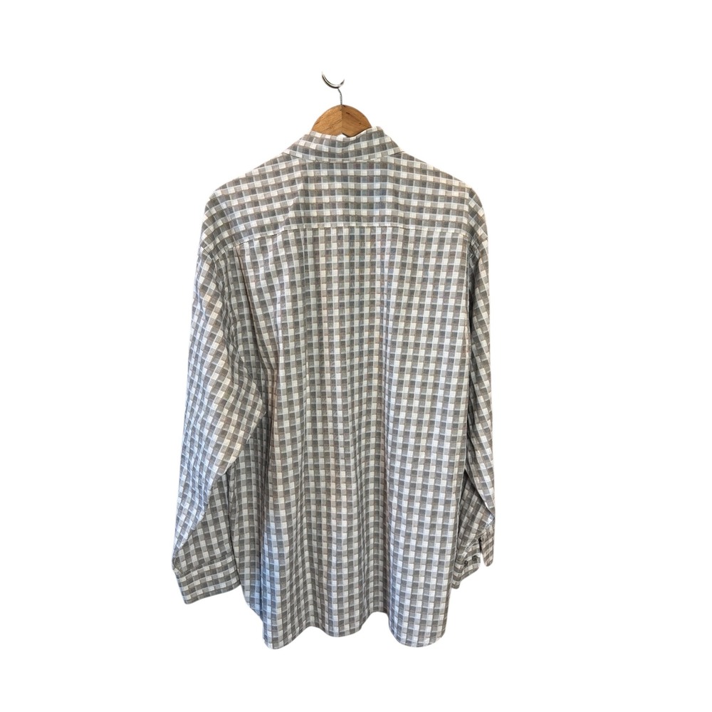 Robert Talbott Carmel Mens XXL‎ Plaid Check Button Up Long Sleeve Shirt